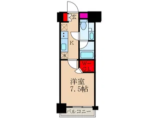 ザ・パークハビオ新宿【6階】の間取り