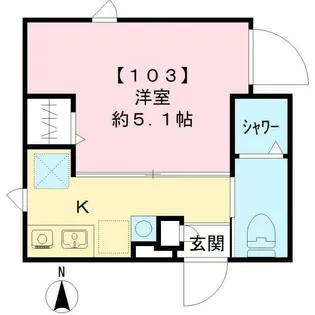 THE ROOM’S大森町駅前(ザルームズオオモリチョウエキマエ)【1階】の間取り