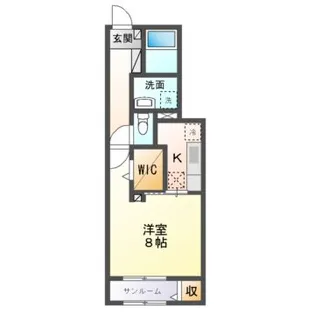 サンリベール【1階】の間取り