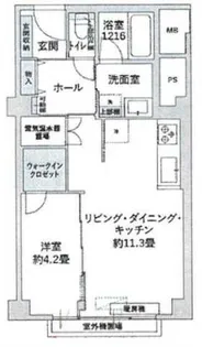 ヴィラ赤坂【5階】の間取り