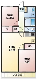 リアライズ市川原木【1階】の間取り