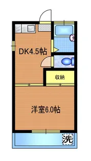 グレース若葉【1階】の間取り