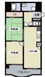 セレコート平野【2階】の間取り