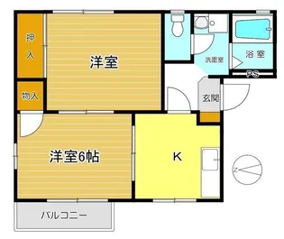 フォンタナ2番館【1階】の間取り