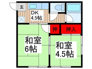 ハイネス与野【1階】の間取り