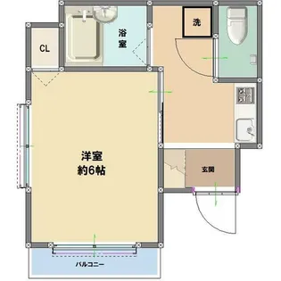 メゾンユニソール神楽坂【1階】の間取り