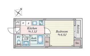 モンテベルデ本駒込【1階】の間取り
