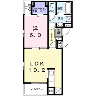 エターナル【3階】の間取り