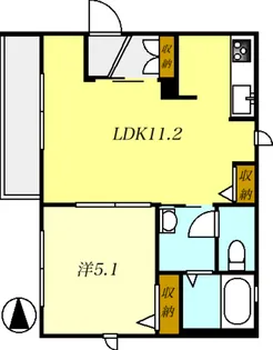 フルール練馬高野台【1階】の間取り
