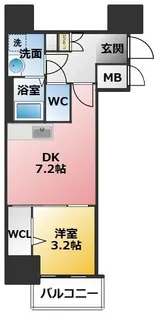 CREST TAPP東別院【2階】の間取り