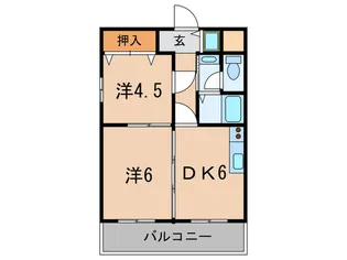 スカイコート【2階】の間取り