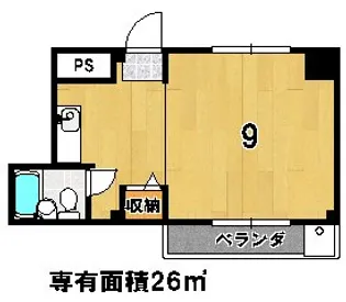 緑風ハイツ【2階】の間取り