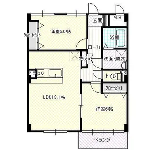 Via.さくら【4階】の間取り