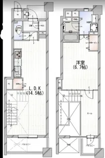 アーバンライフフォルムズ江戸堀の間取り