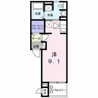 アリッサム【1階】の間取り