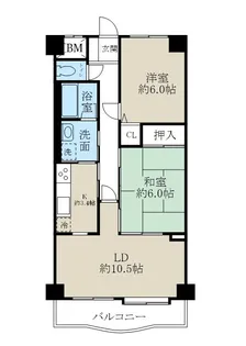プライムローズ紫竹山【6階】の間取り