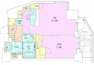 赤坂レジデンス壱番館【11階】の間取り