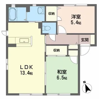 ラ・ネージュ【1階】の間取り