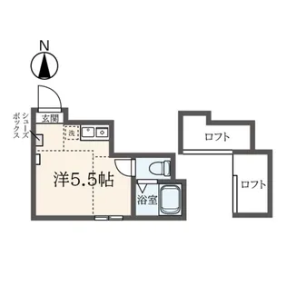 ユナイト山手ロミー・シュナイダー【1階】の間取り