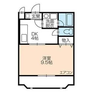 クレセール【1階】の間取り