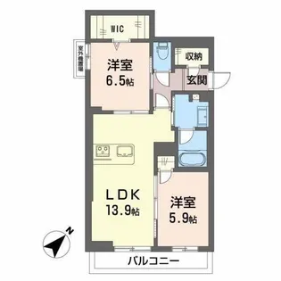 サンシャイン【3階】の間取り