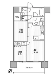 ディームス渋谷本町【6階】の間取り