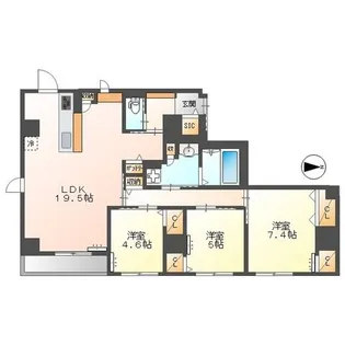 Esquina(エスキーナ)【4階】の間取り