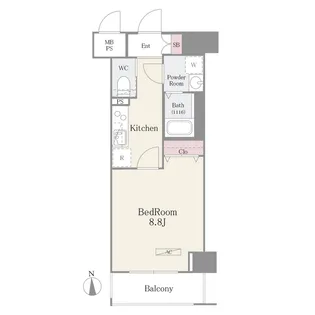 フォンターナ入谷【3階】の間取り