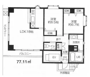 TCブリスガーデン【7階】の間取り