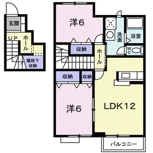 シャトレ小竹 I【2階】の間取り