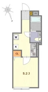 ポモドーロ南蒲田【1階】の間取り