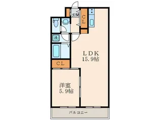 エトワール21【1階】の間取り