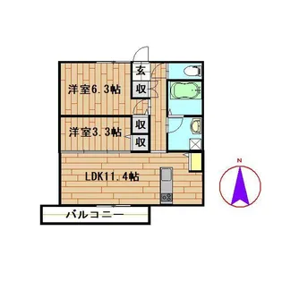 Chouette M【2階】の間取り