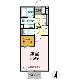 ルインズ・イン・マルヤマ【2階】の間取り