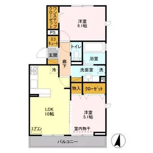 プレミール A【3階】の間取り