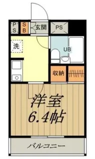 マンション清山【5階】の間取り