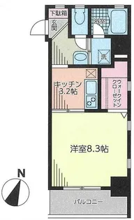 ブラン・シエルトーレ【7階】の間取り