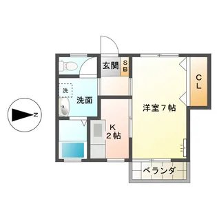 イーストビレッジ【2階】の間取り