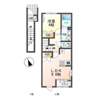 ソラティオ(Solatio)【2階】の間取り