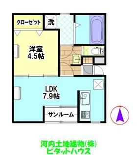 マーベラスYK【2階】の間取り