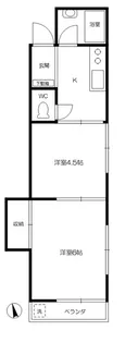 コーポ鈴木【1階】の間取り