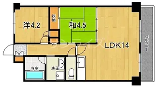 翠久マンション【4階】の間取り