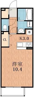 フラット桃ヶ池【2階】の間取り