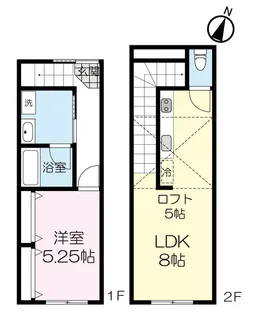 ラ・ベルメール【1階】の間取り