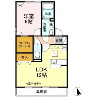 ルミエール B棟【1階】の間取り