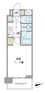 バンクサイドコート常盤【4階】の間取り
