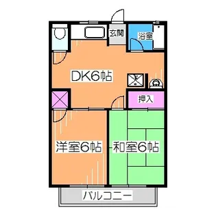 シティーハイム三浦【1階】の間取り