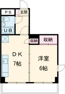 パラドール散田【4階】の間取り