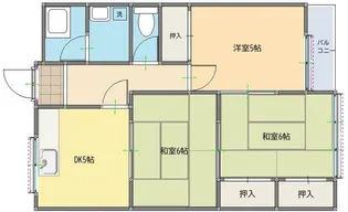米仙ビル【4階】の間取り