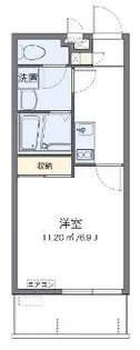 クレイノIshinbaru【1階】の間取り